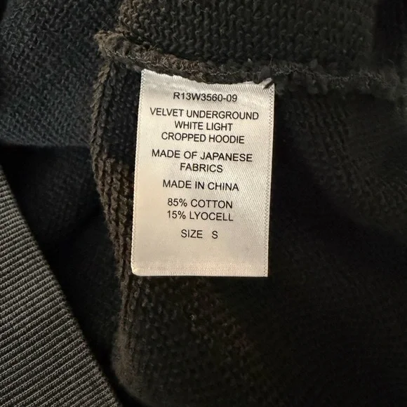 R13 Black Graphic Hoodie - Picture 7 of 8